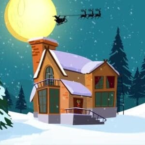 Animated Christmas Winter Landscape