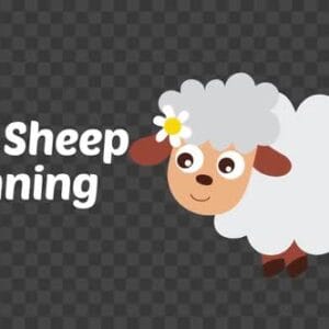 Animated Cute Little Cartoon Sheep Running