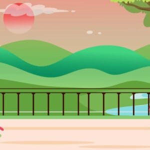 Animated Spring background