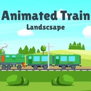 Animated Train Landscape