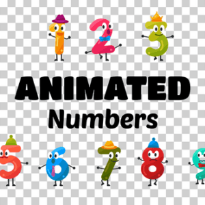 Cartoon Animated Numbers