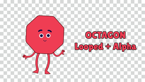 Cartoon Animated Octagon Dance