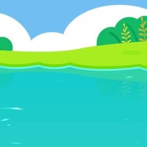 Cartoon Animated Pond