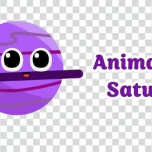 Cartoon Animated Saturn