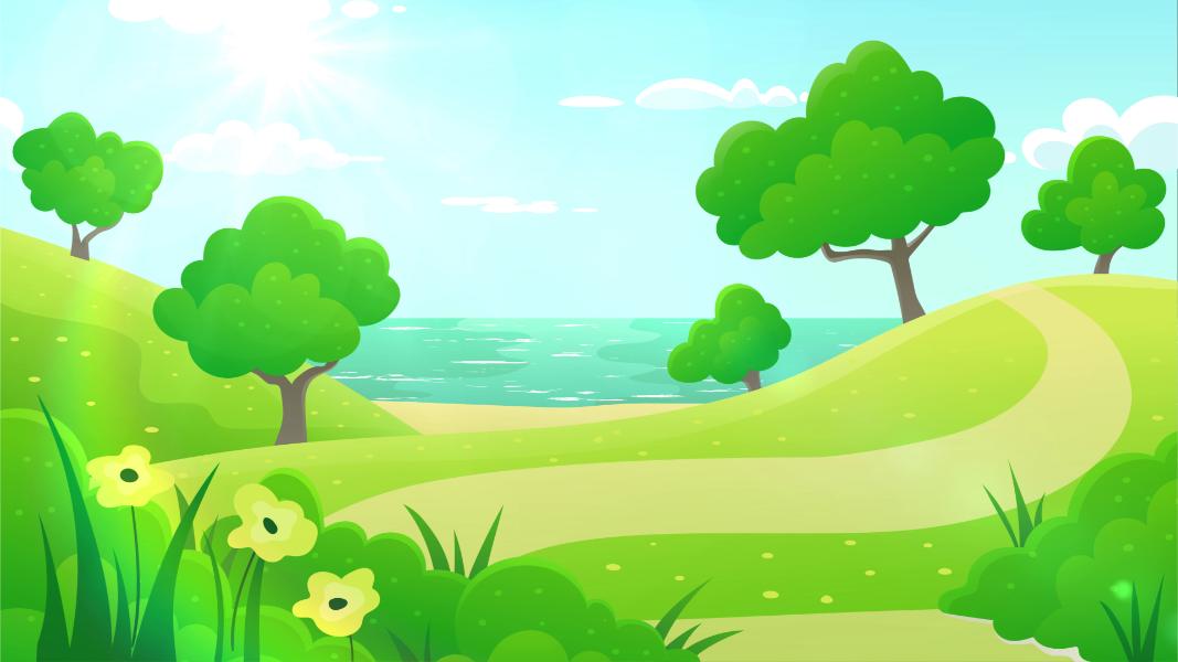 Cartoon Summer Landscape