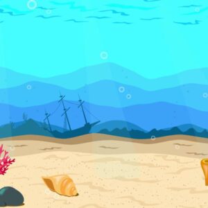 Cartoon Underwater scene