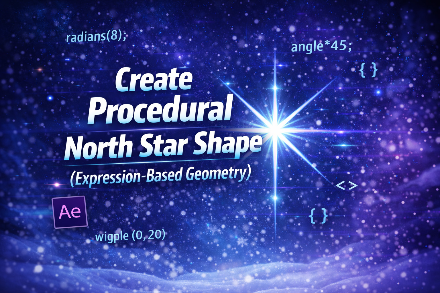 Create Procedural North Star Shape (Expression-Based Geometry)
