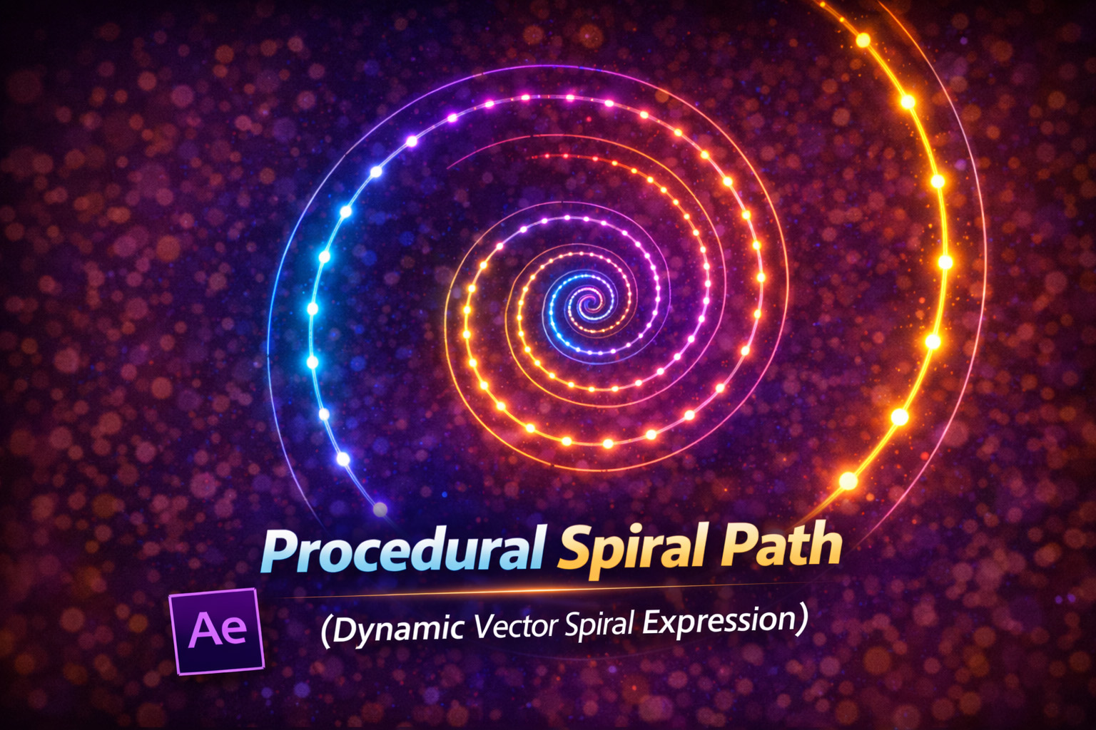 Create Procedural Spiral Path (Dynamic Vector Spiral Expression)