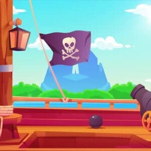 Pirate Ship Looped animated background