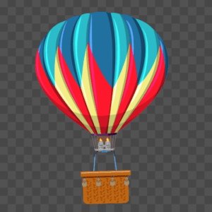 Cartoon Animated Air Balloon