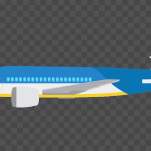 Cartoon Animated Airplane