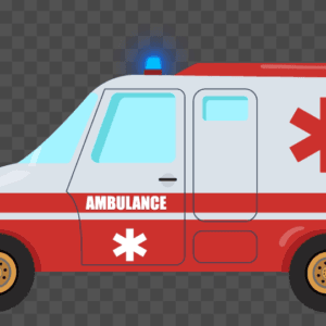 Cartoon Animated Ambulance