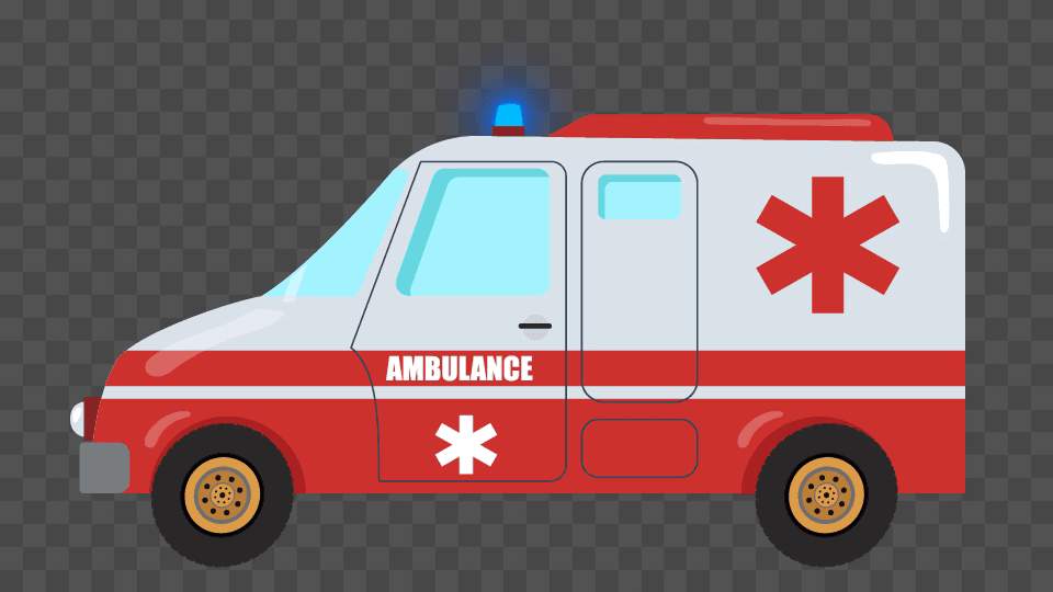 Cartoon Animated Ambulance