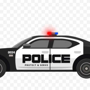 Cartoon Animated Police Car