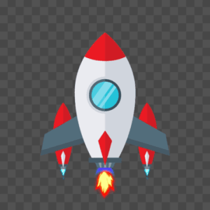 Cartoon Animated Rocket