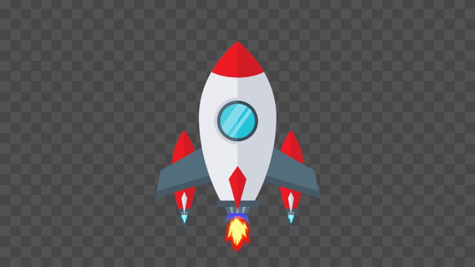 Cartoon Animated Rocket