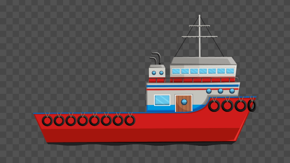 Cartoon Animated Ship