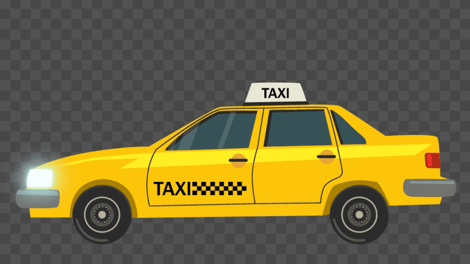 Cartoon Animated Taxi