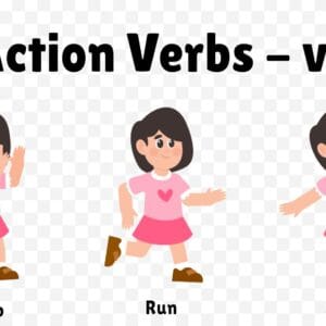 Action Verbs Girl – Jump, Run and Stomp v2